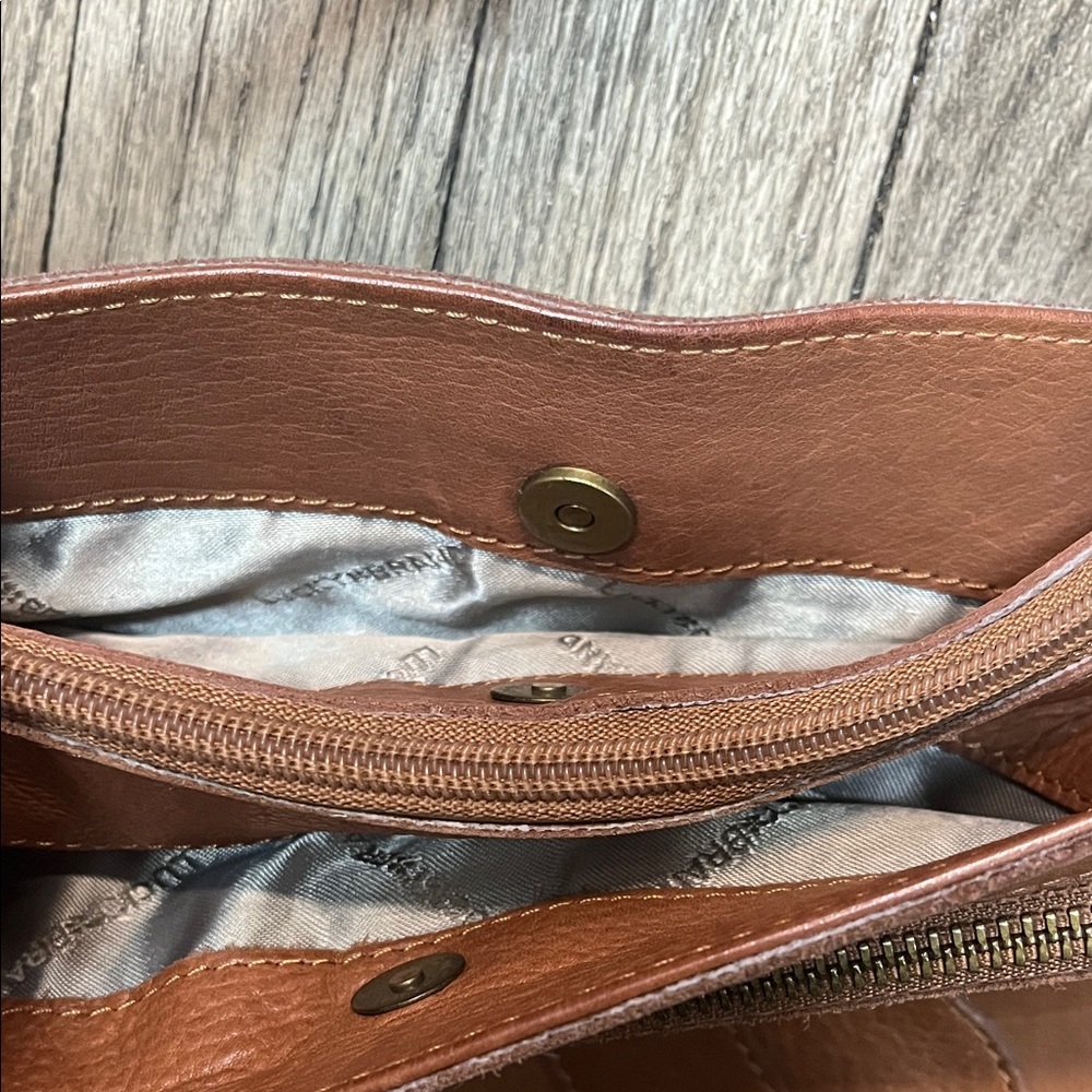 Lucky Brand Tan Leather Shoulder Bag - Picture 2 of 3